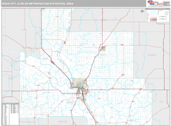 Sioux City Metro Area Digital Map Premium Style